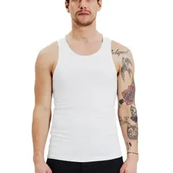 Bread and Boxers Men Tanks 2P Weiß Ökologische Baumwolle Medium Herren