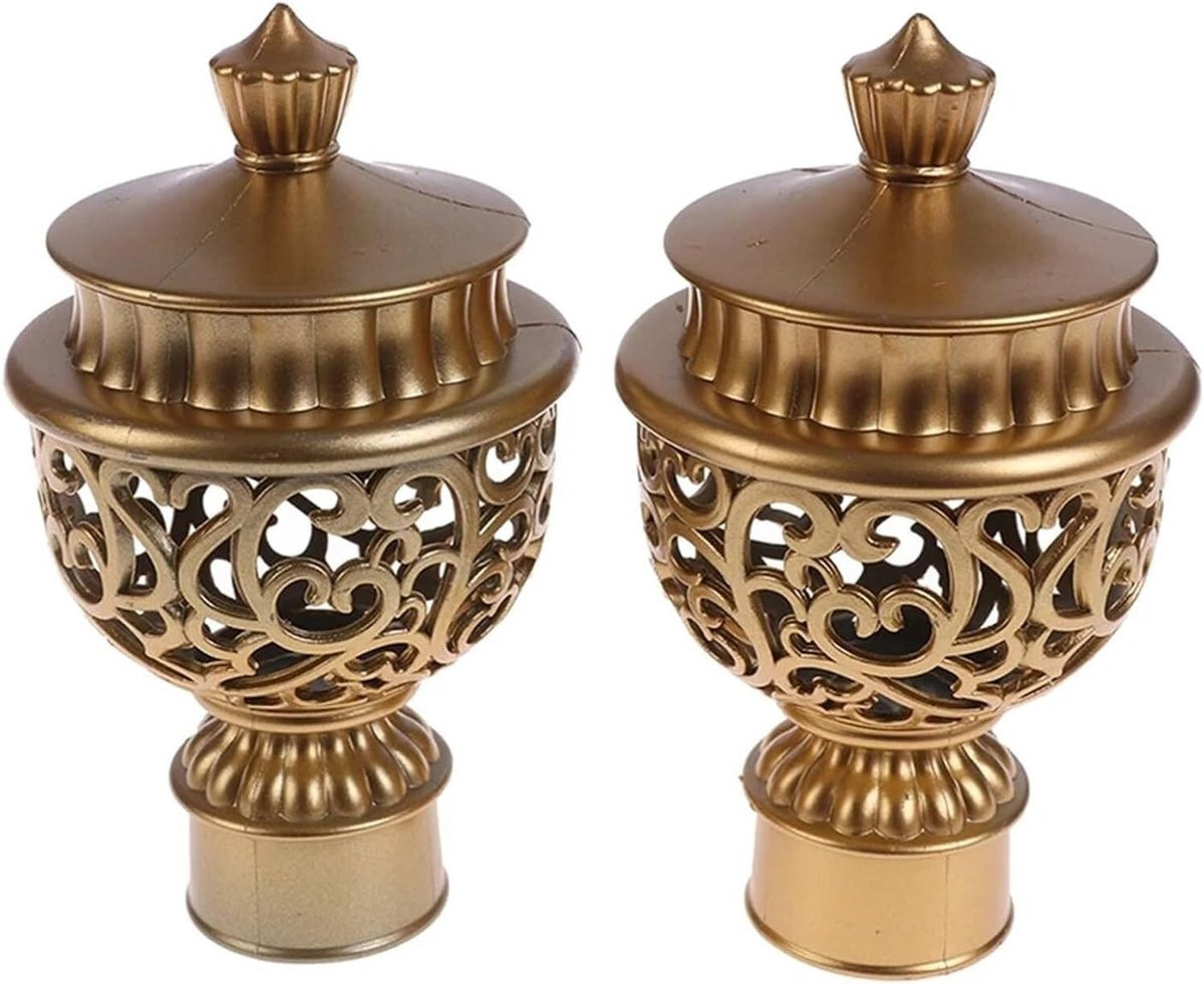 Gordijnroede Eindstukken Decoratie Goud 28mm - 2 Stuks