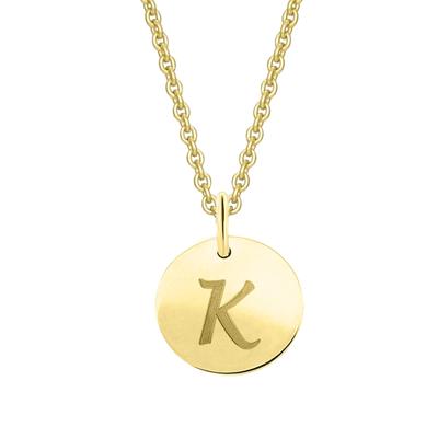 Kettenanhänger ONE ELEMENT "Buchstabe K Buchstaben Anhänger aus 333 Gelbgold", gold, Schmuckanhänger, Damen, K, Gelbgold 333 Gold, Gelbgold 333, Gold, Kettenanhänger, Initiale mit Stil – eine schöne Geschenkidee für jeden Anlass