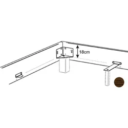 Hasena »Loft 18« Bettrahmen Massivholz 120x200 cm / Eiche uniq clear, geölt