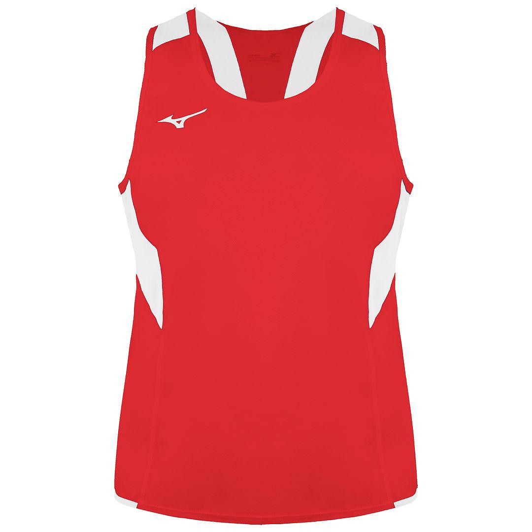 Mizuno Team Authentic Kinder Rood/Wit Singlet Vest