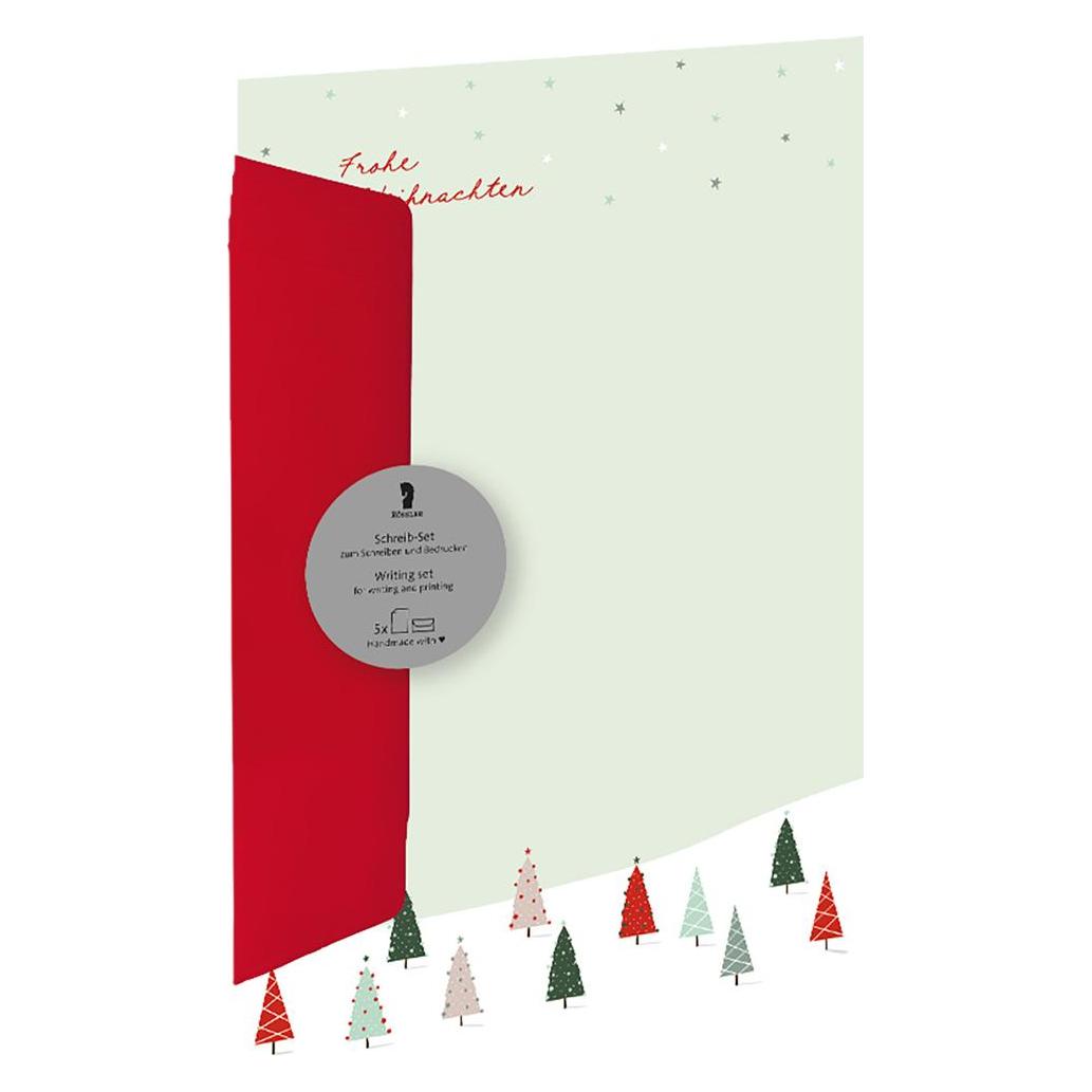 Rössler Briefpapier Set Festlicher Wald (10 Stk.) (65855231)