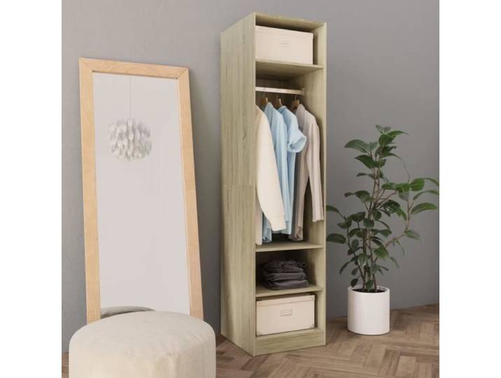 Armoire de chambre HOT 4376 - HOT - Chêne sonoma - Compacte - Haut de gamme