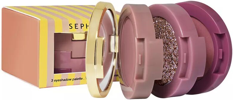 SEPHORA - Glitter Under The Sun - Lidschatten-Trio,  Crépuscule violet