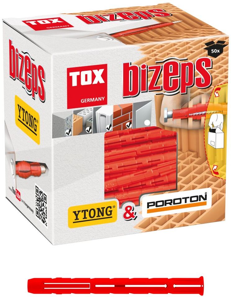 TOX Parallelspreizdübel Bizeps, 6/70, 50 Stück