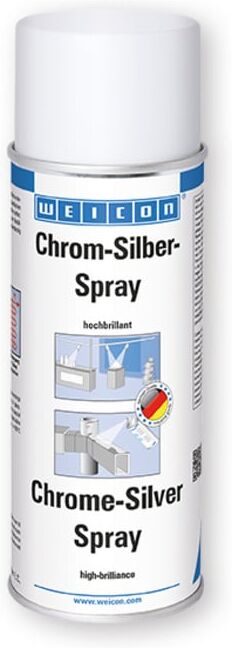 WEICON Chrom-Silber-Spray, hochbrillante Oberflächenbeschichtung, 400 ml (11103400)