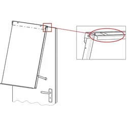 Haltewinkel für Flipchart MAULoffice, wall