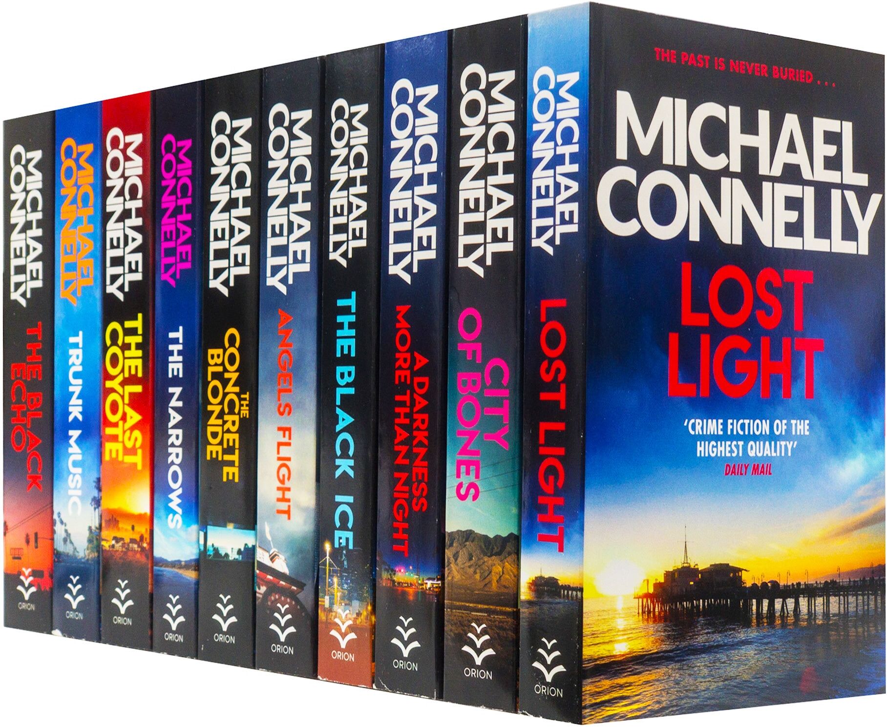 Orion Michael Connelly 10 Books Collection Set – Lost Light, Black Ice, Angels Flight & Crime Thriller Mystery Collection
