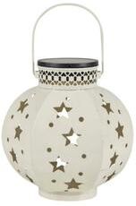 Combo Retail Shop Hanging Solar Lights Outdoor, Retro Solar Lanterns With Handle, Garden Star Projector Lamp, Decorative Solar Lamp white