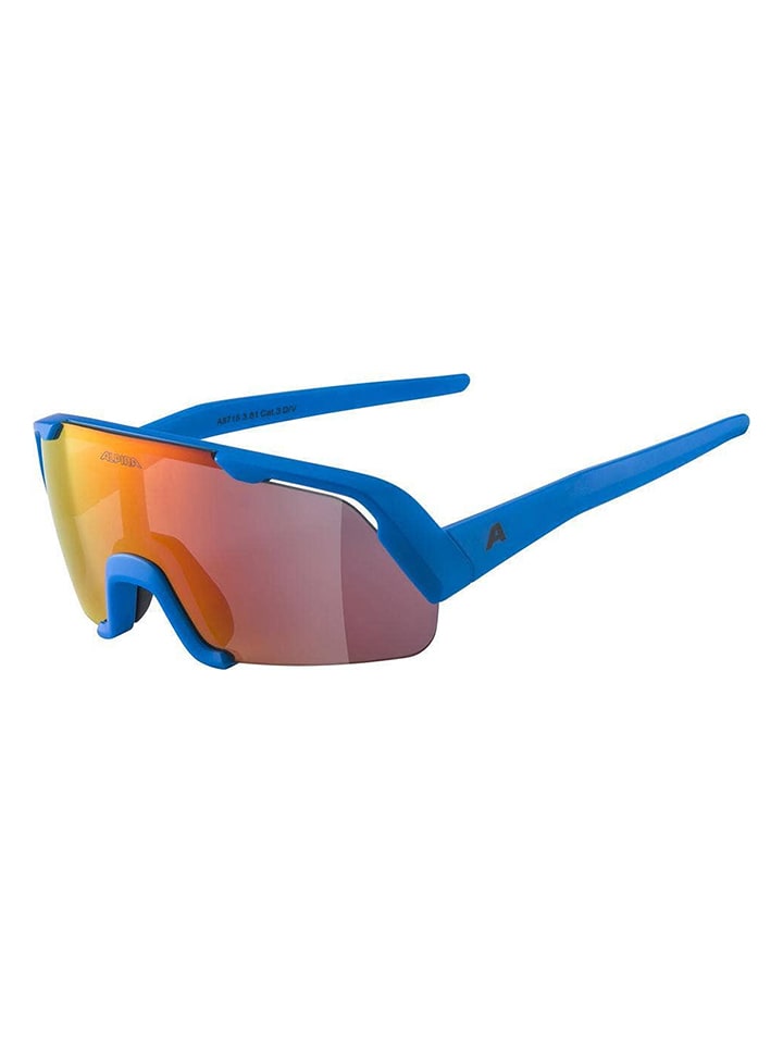 Alpina Kinder-Sportbrille "Rocket Youth" in Orange/ Blau - onesize
