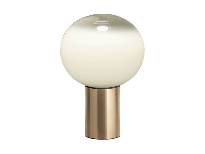 Laguna 16 Tischleuchte Gold - Artemide - Wohnzimmer - Design - Glas - Mit Schirm