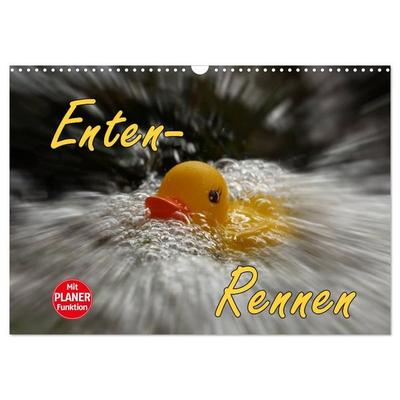 Enten-Rennen (Wandkalender 2027 DIN A3 quer), CALVENDO Monatskalender