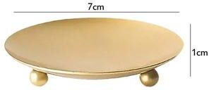 Uplift Essentials Iron Geometric Pillar & Taper Plate Set slim Plate Golden