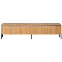 MODFU TV-Schrank aus MDF und Spanplatte, Natur, 180 x 35 x 43 cm