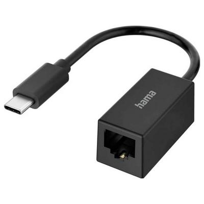 Hama USB 2.0 Adapter [1x USB-C® - 1x RJ45-Buchse] Hama Netzwerk-Adapter, USB-C-Stecker - LAN/Ethernet-Buchse, 2,5 Gigabit Ethernet