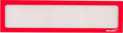 Ultradex Infotasche, magnetisch, für Überschriften, B 225 x H 60 mm, A4, rot