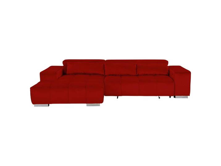 Ecksofa m. Relaxfunktion Orion Kopfstütze klappbar Rot