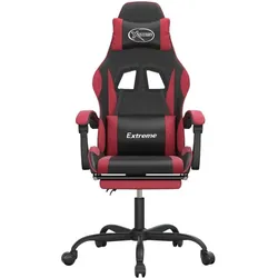vidaXL Alwonberg (Mit Fussablage), Gaming Stuhl, Rot