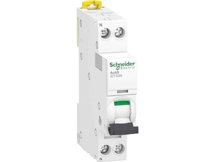Schneider Electric - Acti9 iDT40N - disjoncteur modulaire - 1P+N C 40A 6000A/10kA - A9P24640