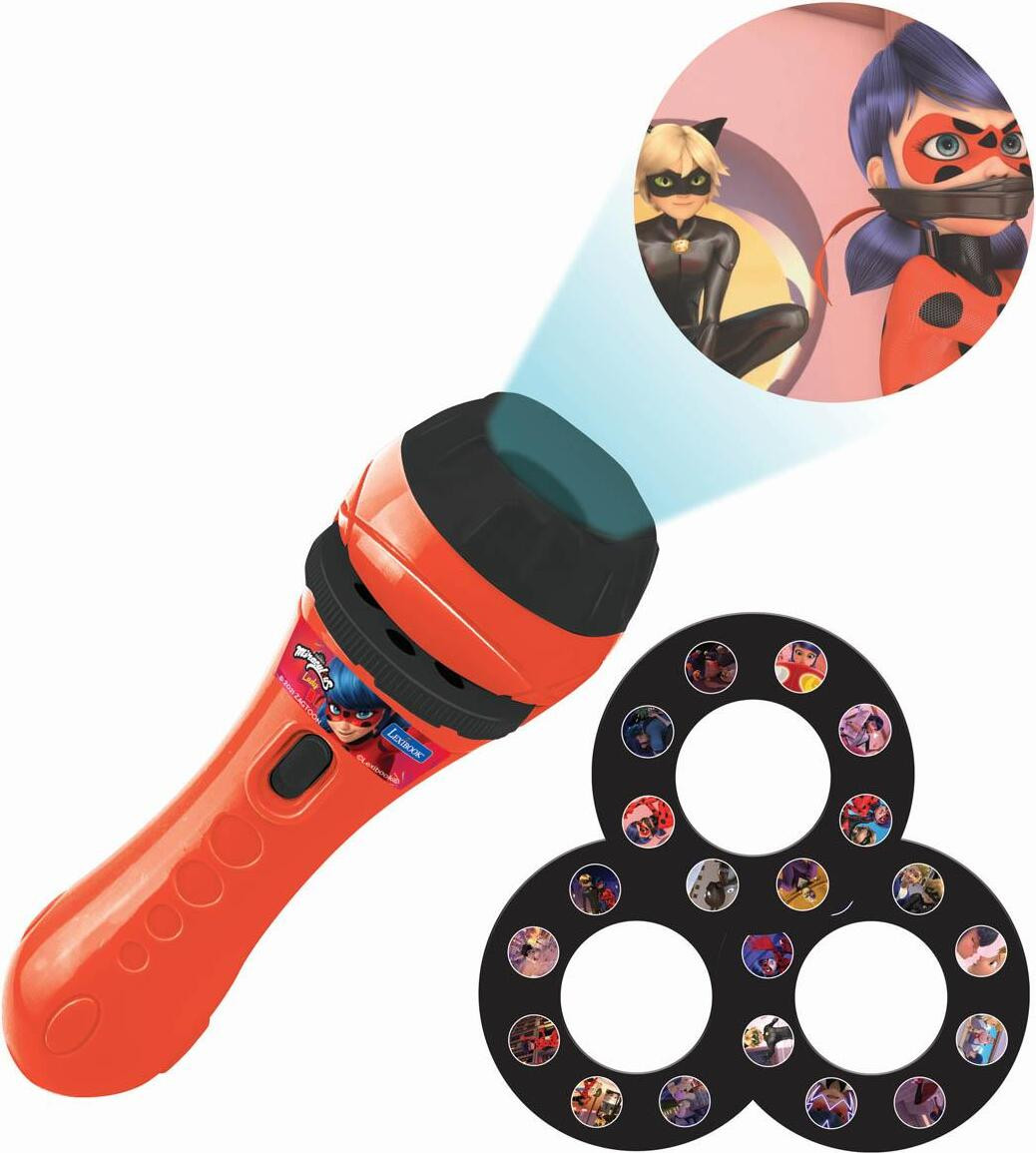 Lexibook Baterka met projector Miraculous Superkat en Zwarte Kat