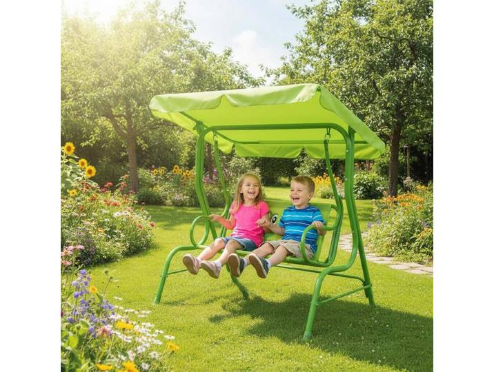 Balançoire pour enfants, verte