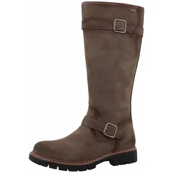 Tom Tailor Stiefel mit Schnallen - Damen - Gr. 38 - taupe