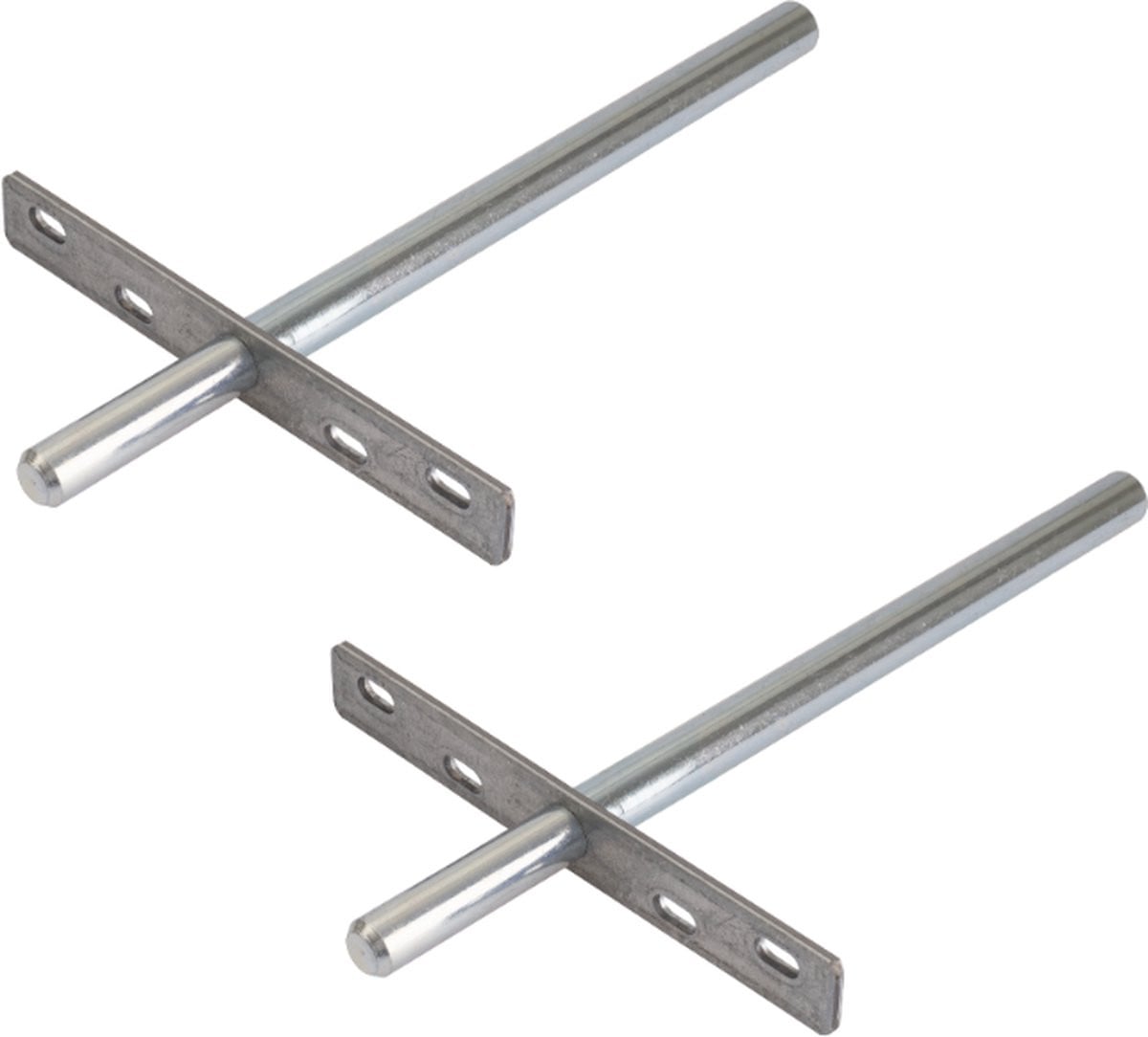 Set van 2 onzichtbare plankdragers voor blinde montage, 246 mm
