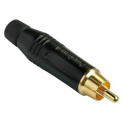 Amphenol RCA Connector Male in Black (ACPR-BLK)