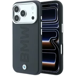 BMW Sign Centered Deboss MagSafe Case for iPhone 18 Pro Max / 17 Pro Max Gray (Apple iPhone 17 Pro Max, Apple iPhone 18 Pro Max), Smartphone Hülle, Silber, Grau