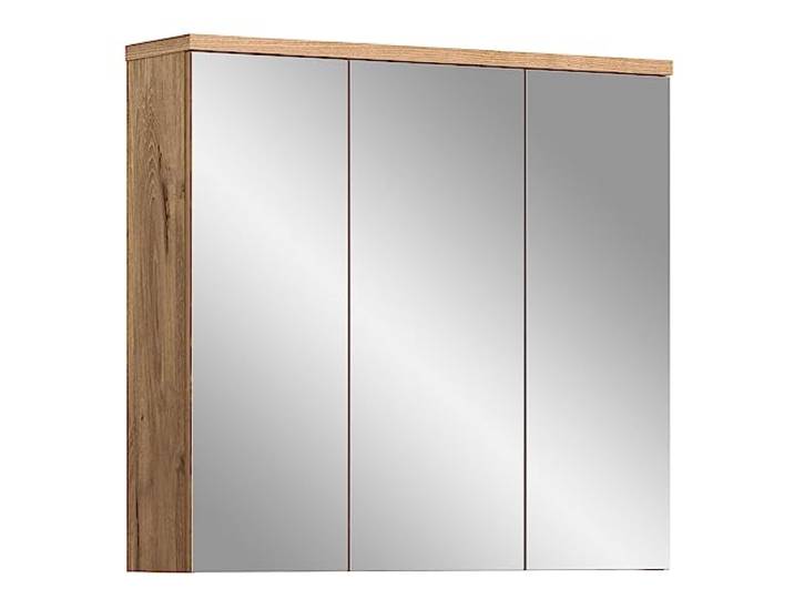 xonox.home Badkamer Grado X2FB8725 Spiegelkast Corpus Nox Oak Nb.ca. 80x75x20 cm met groot spiegeloppervlak