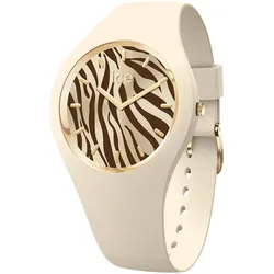 Ice-Watch 025892 Armbanduhr für Damen ICE Wild S Mandelhaut/Goldfarben Zebra