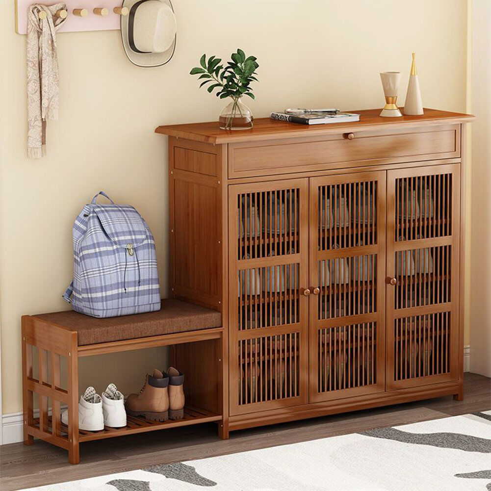 Garden Sanctuary 22 Pair Shoe Storage Bench Brown 22