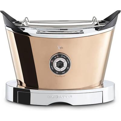 BUGATTI – Volo Toaster, roségoldfarben, poliertes PVD – einfarbige Oberfläche – 930 Watt