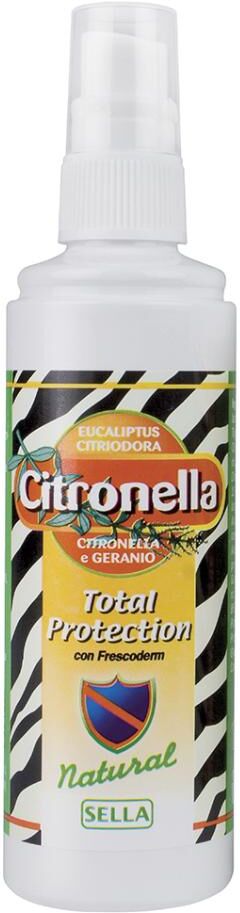 SELLA Srl Citronella Total Protection 100 ml - Repellente Insetti Senza Alcool