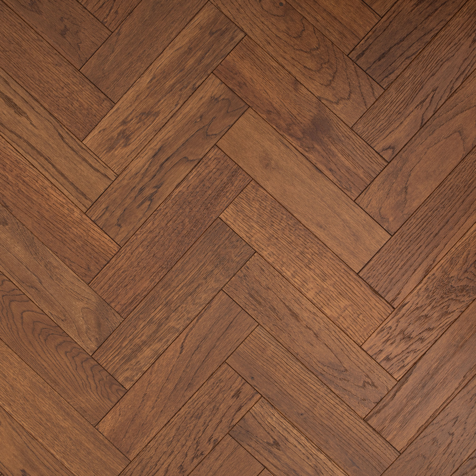 Luxury Flooring Herringbone Dark Engineered Oak Brushed & Lacquered Flooring - 10mm x 300mm x 80mm