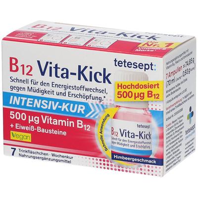 Tetesept B12 Vita-Kick 500 µg Intensiv-Kur TRA 7 St Trinkampullen