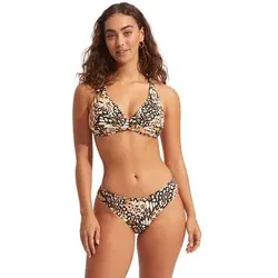 SEAFOLLY Damen Bikinihose Take Flight Retro Pant, Größe 36 in Orange Orange