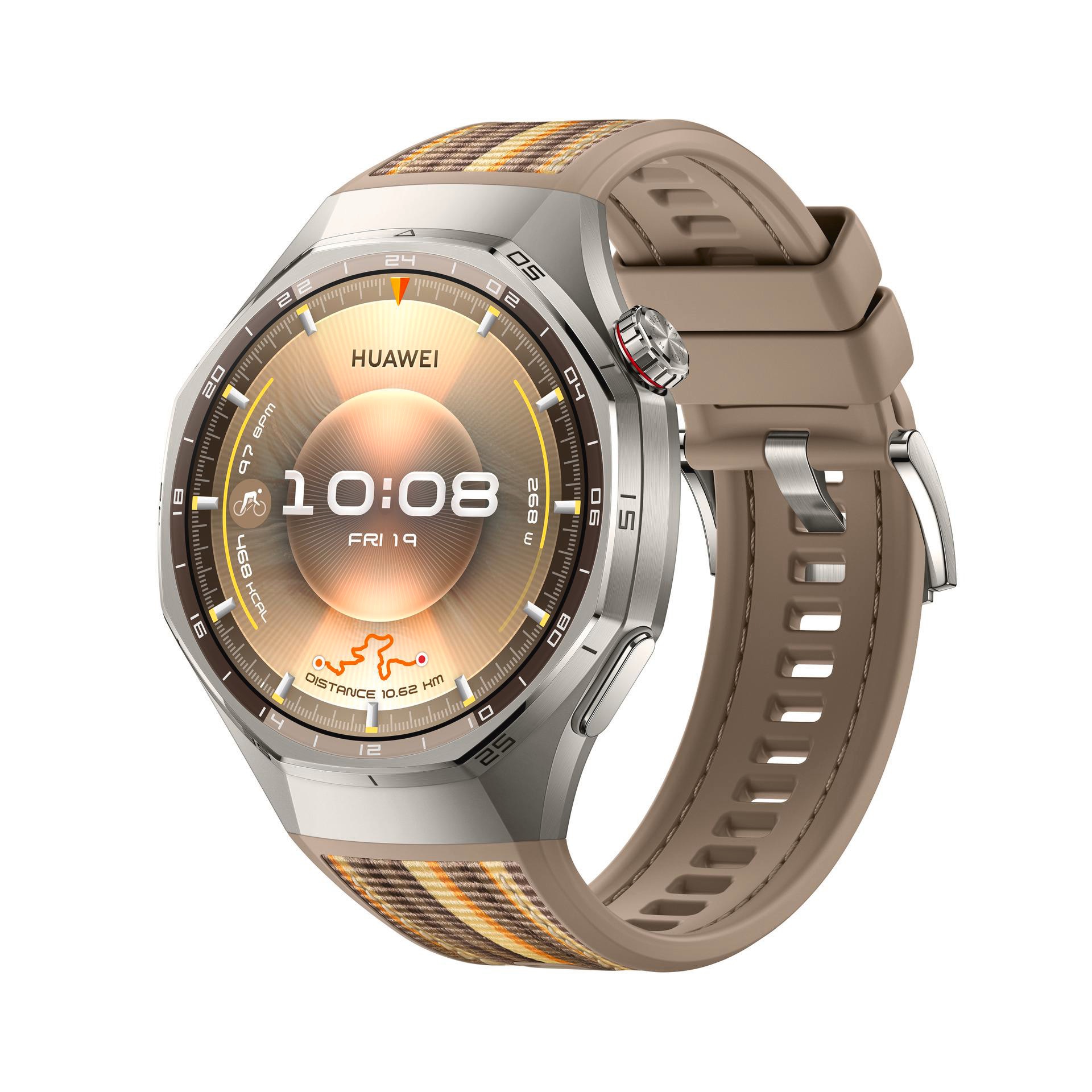 Huawei WATCH GT6 pro 46mm (Atum-B29W), Brown Woven Strap 40-61-7570