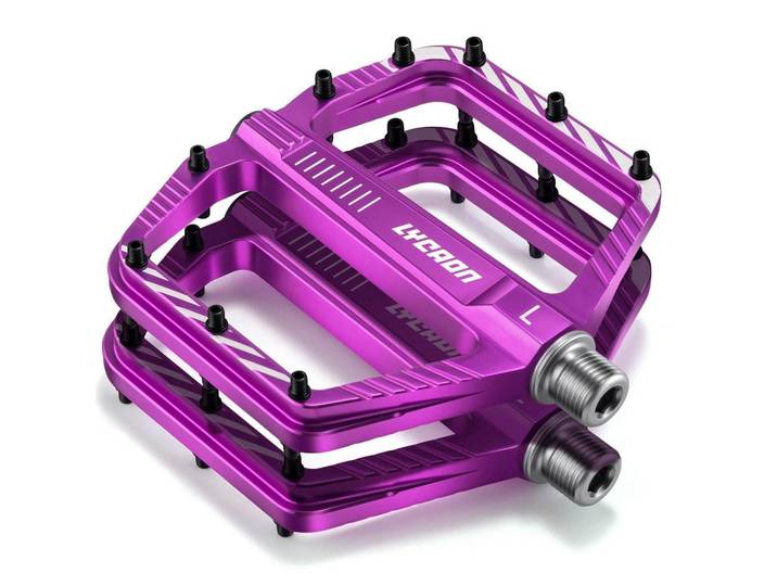 Fahrradpedale Aluminiumlegierung Violett, Metall, 1.1x1.5x11 cm, Freizeit & Co, Sport & Fitness, Fahrräder, Fahrradzubehör