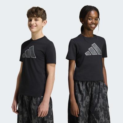 T-Shirt ADIDAS SPORTSWEAR "CAMO GRAFIK KIDS", Jungen, Gr. 116, schwarz, Obermaterial: 100% Baumwolle, Shirts T-Shirt