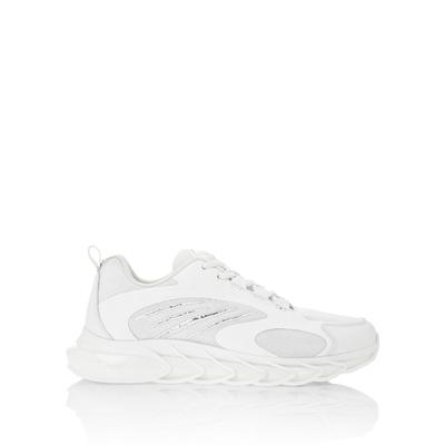 Sneaker PLEIN SPORT "Tiger", Damen, Gr. 41, Normalschaft, weiß (01, weiß), Schuhe Sneaker