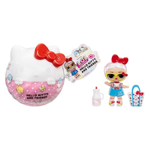 L.O.L. Surprise! Loves Hello Kitty and Friends Tots Verrassingsverpakking met 1 Pop, Mode en Accessoires, Multicolor