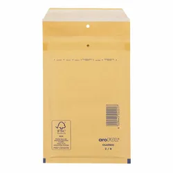 100x AROFOL CLASSIC Luftpolstertaschen 2/B-12 120x215mm für C6 braun