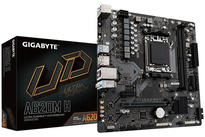 Gigabyte A620M H Moederbord, Micro-ATX, AMD A620 chipset, DDR5, PCIe 4.0