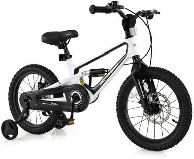 Costway 16 Inch Kids Bike Magnesium Alloy Bicycle Adjustable for Aged 4 to 7-16 inches