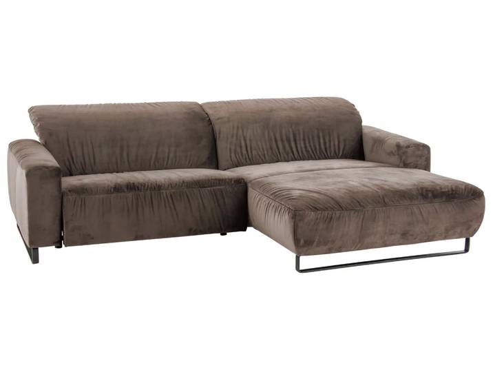 Ecksofa Eindhoven Basic Candy / Farbe: Elephant / Material: Leder Basic