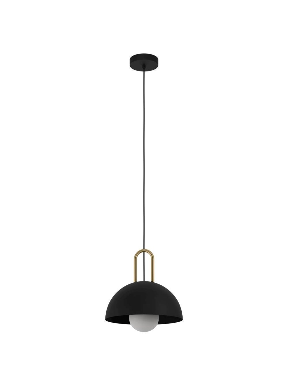 EGLO CALMANERA Hängeleuchte, schwarz, messing