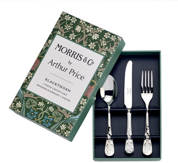 Morris & Co by Arthur Price Blackthorn 3 Piece Children's Cutlery Set