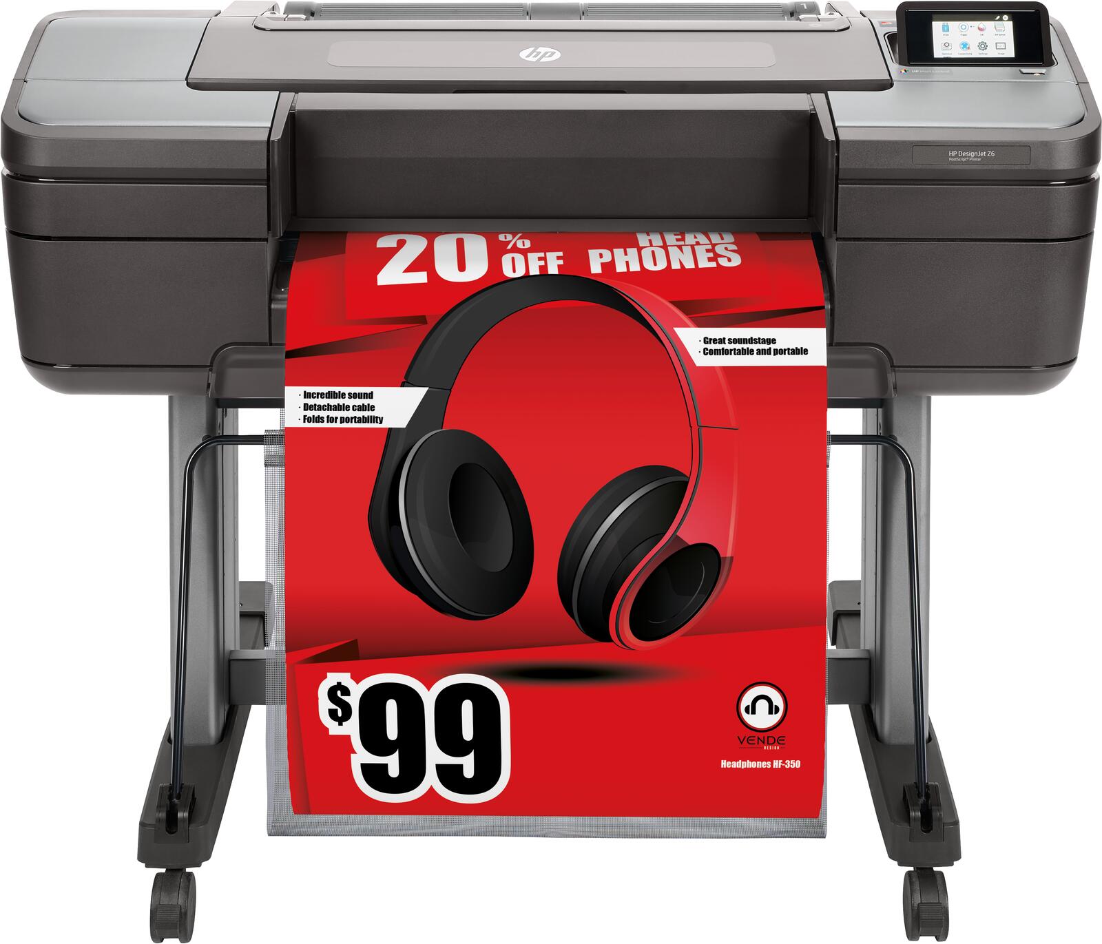 HP Inc. HP DesignJet Z6 PostScript Großformatdrucker Plotter T8W15A#B19