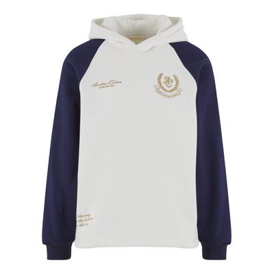 Kapuzensweatshirt ANOTHER COTTON LAB "Another Cotton Lab", Herren, Gr. L, weiß (beige), 51% Baumwolle, 49% Polyester, Rundhals, Sweatshirts
